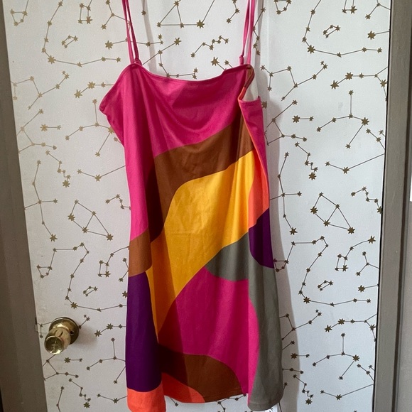 Cider Patchwork Cami Mini Dress - Picture 2 of 5